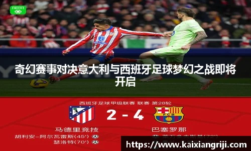 奇幻赛事对决意大利与西班牙足球梦幻之战即将开启